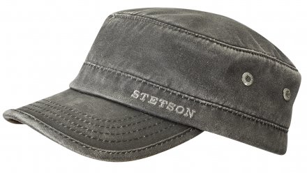 Flat cap - Stetson Winter Army Cap (musta)
