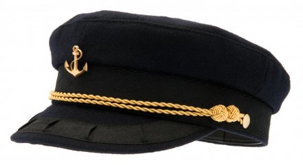 Fiddler cap - CTH Ericson Captain Haddock Mariner's Cap (sininen)