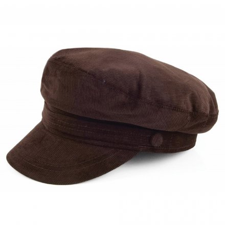 Flat cap - Jaxon Hats Corduroy Fiddler Cap (ruskea)