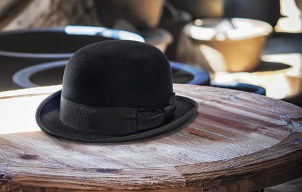 Hatut - Gårda Aviano Bowler Wool Hat (musta)