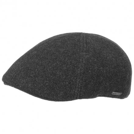 Flat cap - Stetson Texas Wool/Cashmere (antrasiitti)
