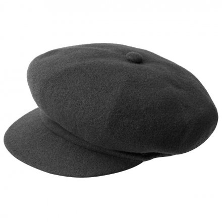 Flat cap - Kangol Wool Spitfire (tummanharmaa)