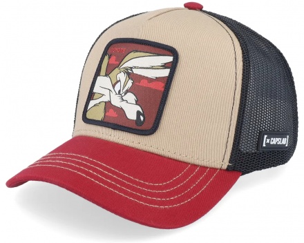 Lippis - Capslab Looney Tunes Wile E Coyote Trucker (beige/musta/punainen)