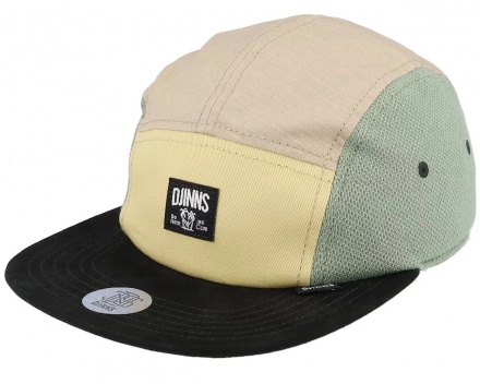 Lippis - Djinns 5 Panel Flat Cap Fab Mix (moni)
