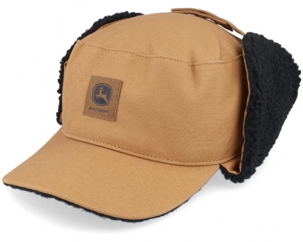 Lippis - John Deere Cotton Faux Fur Lining Hat (ruskea)