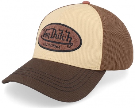 Lippis - Von Dutch Oval Patch Trucker (ruskea/beige)