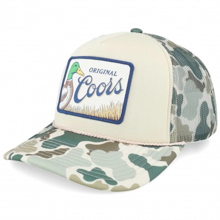 Lippis - American Needle Coors Mallard Foamy Trucker (beige/naamiointi)