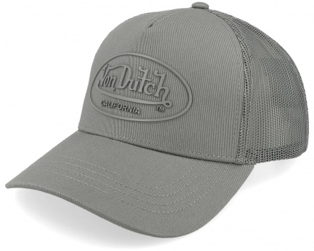 Lippis - Von Dutch Rubber Logo Trucker (harmaa)