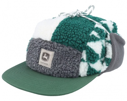 Lippis - John Deere Winter Cap (vihreä/harmaa/valkoinen)