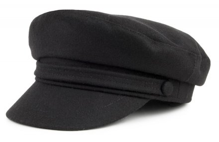 Flat cap - Jaxon Wool Blend Fiddler Cap (musta)