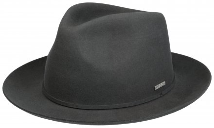 Hatut - Stetson Fedora Softfelt (harmaa)