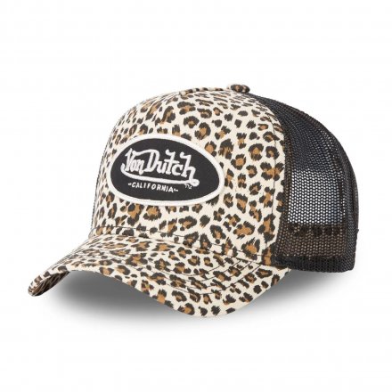 Lippis - Von Dutch Oval Patch Trucker (leopardi)