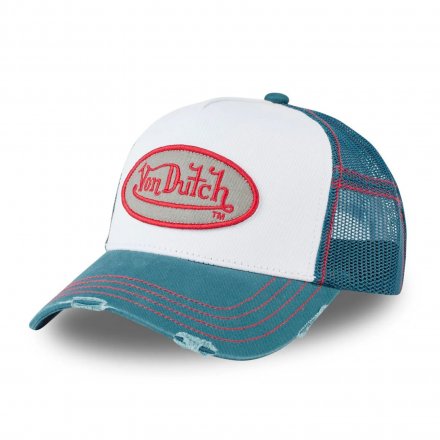 Lippis - Von Dutch Oval Patch Trucker (sininen/valkoinen)
