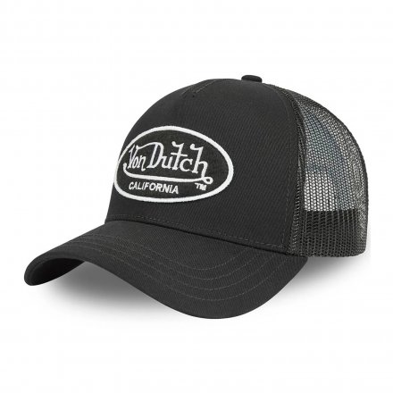 Lippis - Von Dutch Oval Patch Trucker (musta/valkoinen)