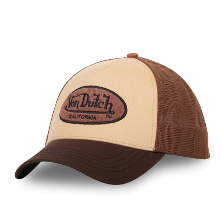 Lippis - Von Dutch Oval Patch Trucker (ruskea/beige)