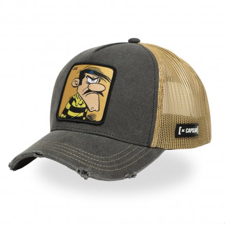 Lippis - Capslab Lucky Luke Joe Trucker (harmaa/beige)