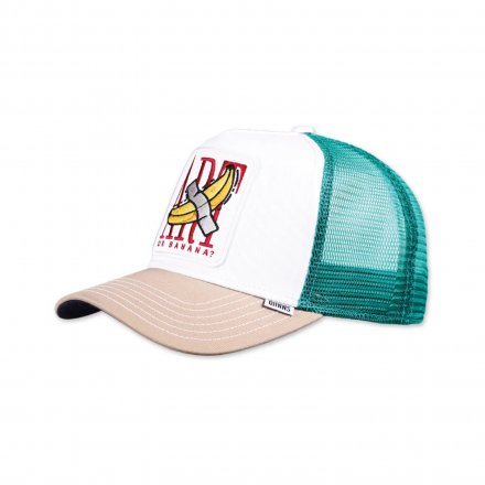 Lippis - Djinns HFT Food Banana Trucker (valkoinen/turkoosi)