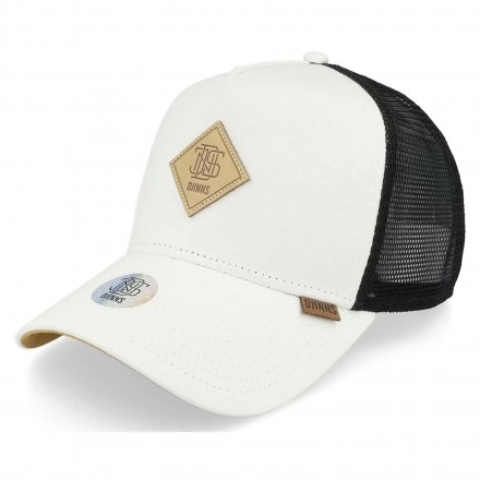 Lippis - Djinns HFT Jersey Patch Trucker (valkoinen/musta)