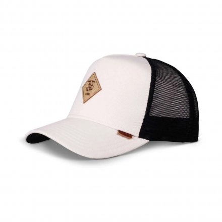 Lippis - Djinns HFT Cotton Knit Trucker (luonnonvalkoinen/musta)