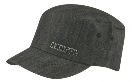Flat cap - Kangol Denim Army Cap (musta)