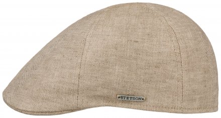 Flat cap - Stetson Driver Linen Duck Cap (beige)