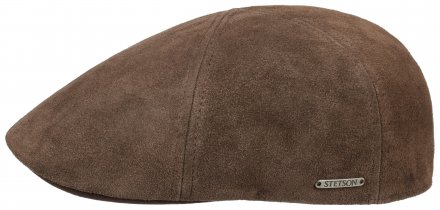 Flat cap - Stetson Texas Calf Split Leather
(tummanruskea)
