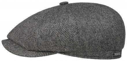 Flat cap - Stetson Hatteras Wool (harmaa)