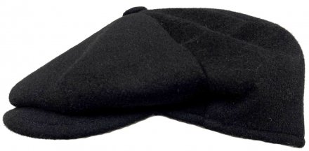 Flat cap - Gårda Cuba Newsboy Wool Cap (musta)