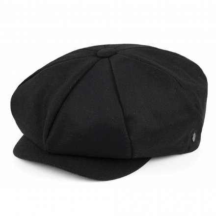 Flat cap - Jaxon Big Apple Cap (musta)