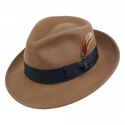 Hatut - Crushable C-Crown Fedora (vaaleanruskea)