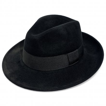 Hatut - Gårda Volterra Fedora Wool Hat (musta)