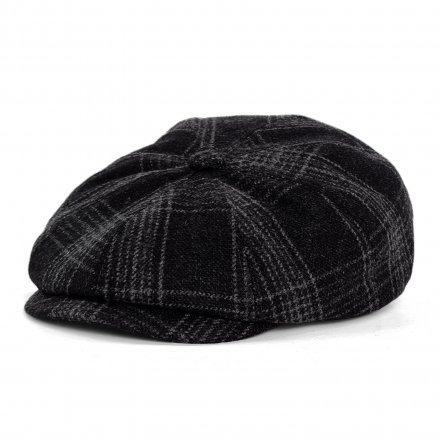 Flat cap - Gårda Premium Banbury Wool Newsboy (musta)