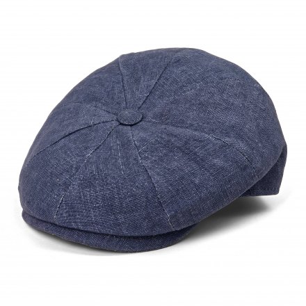 Flat cap - Gårda Vero Linen Newsboy Cap (sininen)