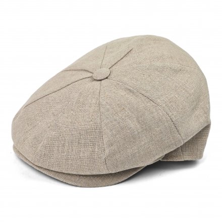 Flat cap - Gårda Vero Linen Newsboy Cap (luonto)
