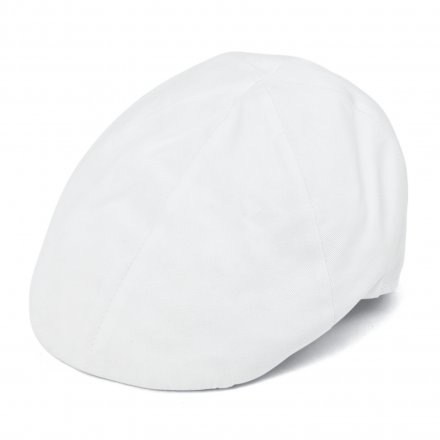Flat cap - Gårda Vico Cotton Flat Cap (valkoinen)