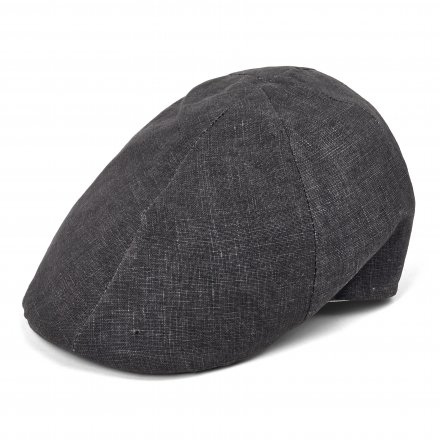 Flat cap - Gårda Tallone Linen Flat Cap (tumman harmaa)