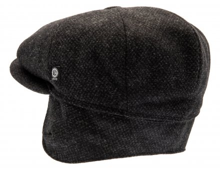 Flat cap - CTH Ericson Gustav Earflap Re-Source Wool (harmaa)