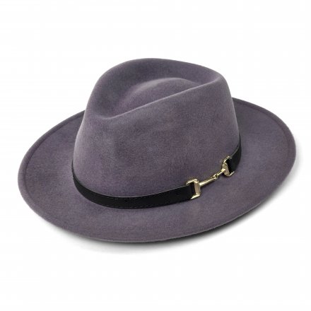 Hatut - Gårda Braga Wool felt Fedora (harmaa)