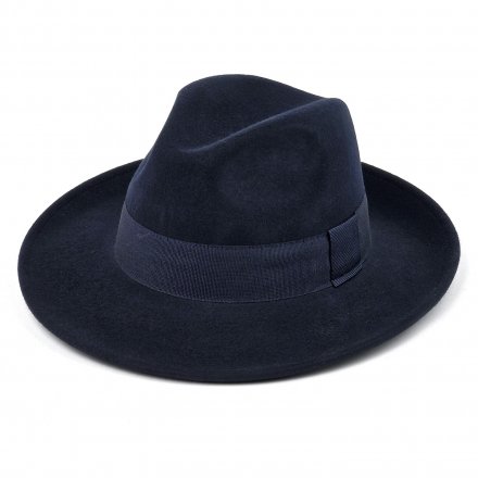 Hatut - Gårda Volterra Fedora Wool Hat (tummansininen)
