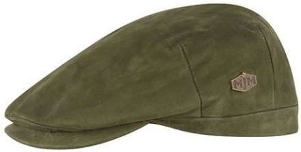Flat cap - MJM Hunter Leather (vihreä)