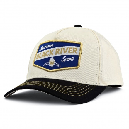 Lippis - Black River Omaha Cotton Snapback (luonnonvalkoinen/musta)