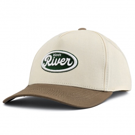 Lippis - Black River Waco Cotton Snapback (luonnonvalkoinen/khaki)