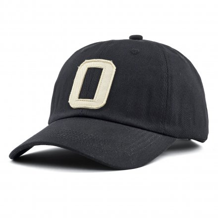 Lippis - Gårda Letter Cap 'O' (musta/valkoinen)