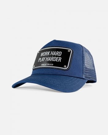 Caps - John Hatter - Work Hard Play Harder - Aluminium Edition (Navy)