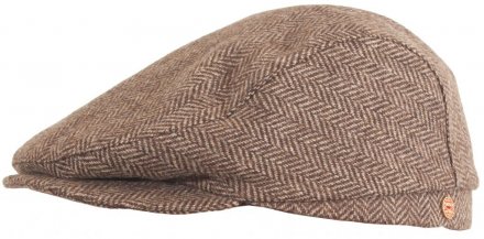 Flat cap - Mayser Frankie Herringbone (ruskea)