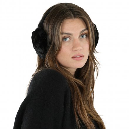 Korvanlämmittimet - Gårda Hedley Faux Fur Ear Muffs (musta)