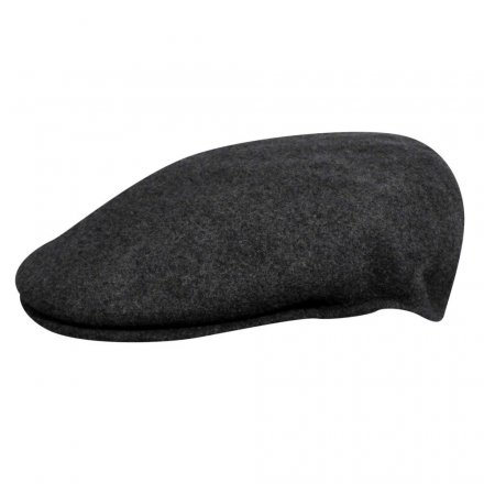 Flat cap - Kangol Wool 504 (tummaanharmaa)