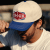 Lippis - Black River Cincinnati Cotton Snapback (luonnonvalkoinen/sininen)