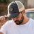 Lippis - Black River Eagle Washed Trucker (musta/kerma)