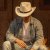 Hatut - Gårda Santaquin Crushable Wool felt Western hat (valkoinen)
